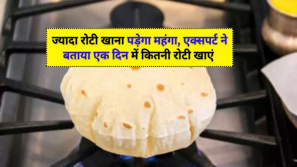 Roti : ज्यादा रोटी खाना पड़ेगा महंगा, एक्सपर्ट ने बताया एक दिन में कितनी रोटी खाएं 