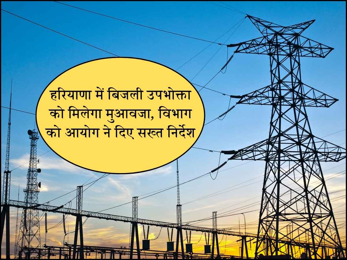 हरियाणा में बिजली उपभोक्ता को मिलेगा मुआवजा, विभाग को आयोग ने दिए सख्त निर्देश