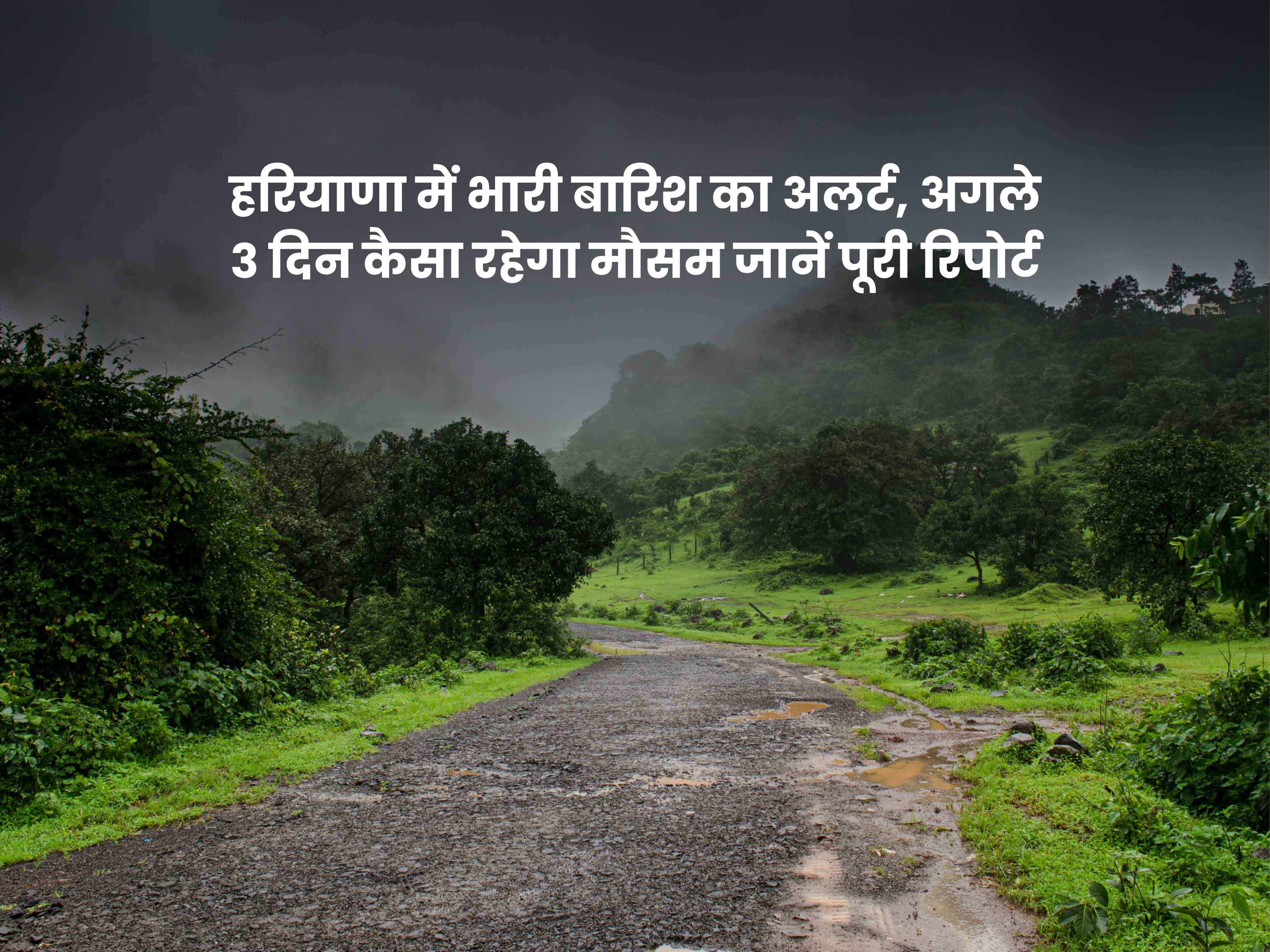 हरियाणा में भारी बारिश का अलर्ट, अगले 3 दिन कैसा रहेगा मौसम जानें पूरी रिपोर्ट