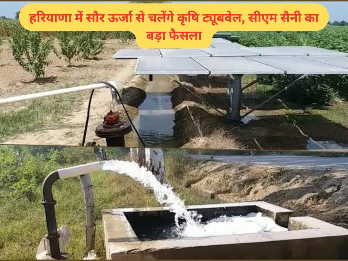 हरियाणा में सौर ऊर्जा से चलेंगे कृषि ट्यूबवेल, सीएम सैनी का बड़ा फैसला
