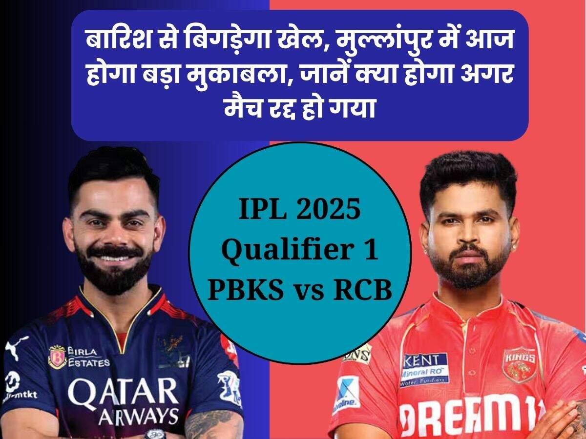 IPL 2025 Qualifier 1 PBKS vs RCB