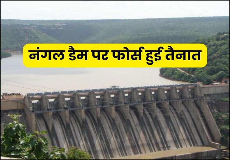 नंगल डैम पर फोर्स हुई तैनात