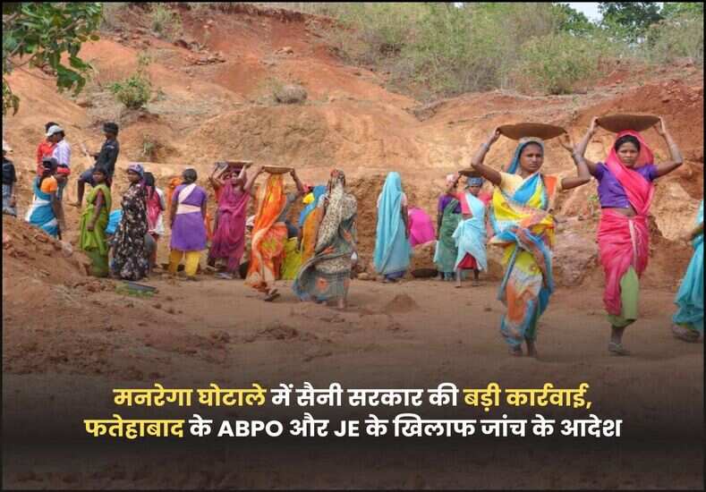 मनरेगा घोटाले में सैनी सरकार की बड़ी कार्रवाई, फतेहाबाद के ABPO और JE के खिलाफ जांच के आदेश