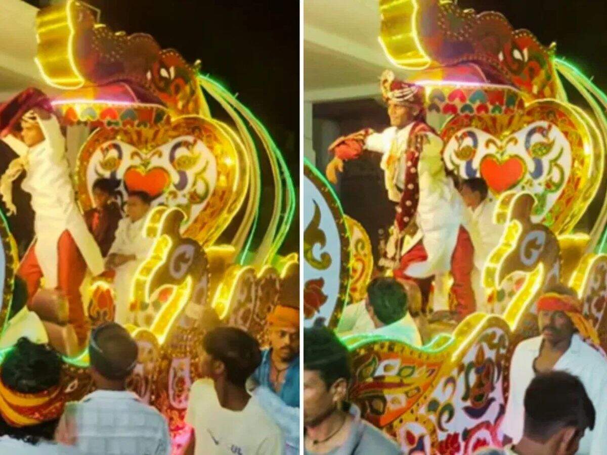 Viral Groom Funny Dance In barat Goes Viral Online Watch, Groom dance video, viral groom dance video, funny dance video, funny wedding video, viral video, दूल्हे का फनी डांस, वायरल डांस वीडियो