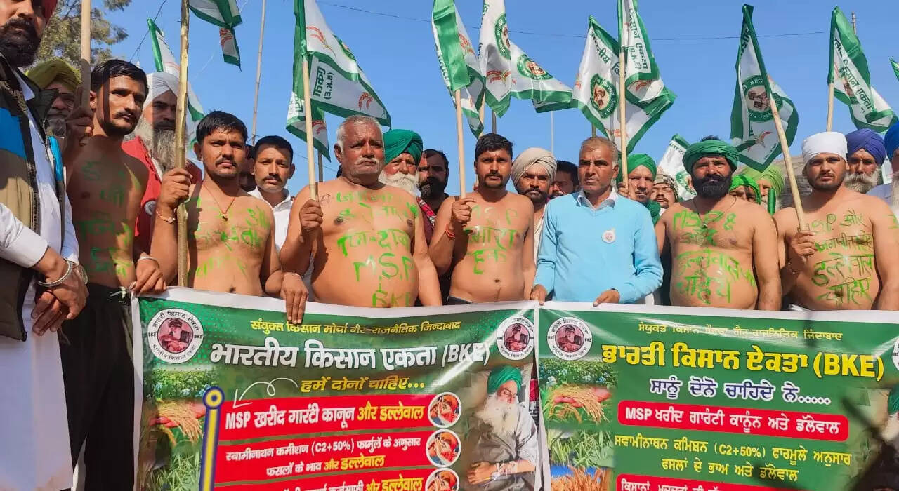 किसान आंदोलन-2: एक साल पूरा होने पर खनौरी बॉर्डर पर किसान महापंचायत में उमड़ी किसानों की भीड़: लखविंदर सिंह