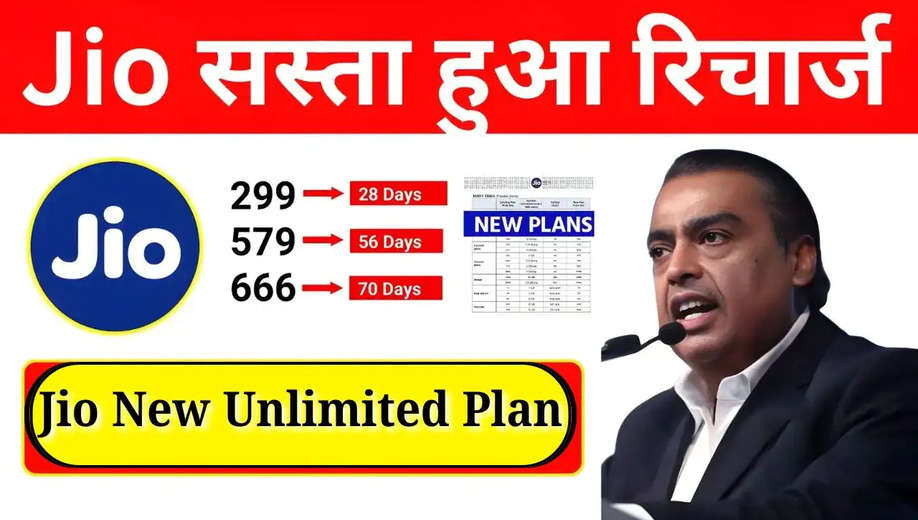 Jio New Unlimited Plan: जियो ग्राहकों के लिए नई खुशखबरी, बिना डेटा वाला रिचार्ज प्लान कर दिया लॉन्च