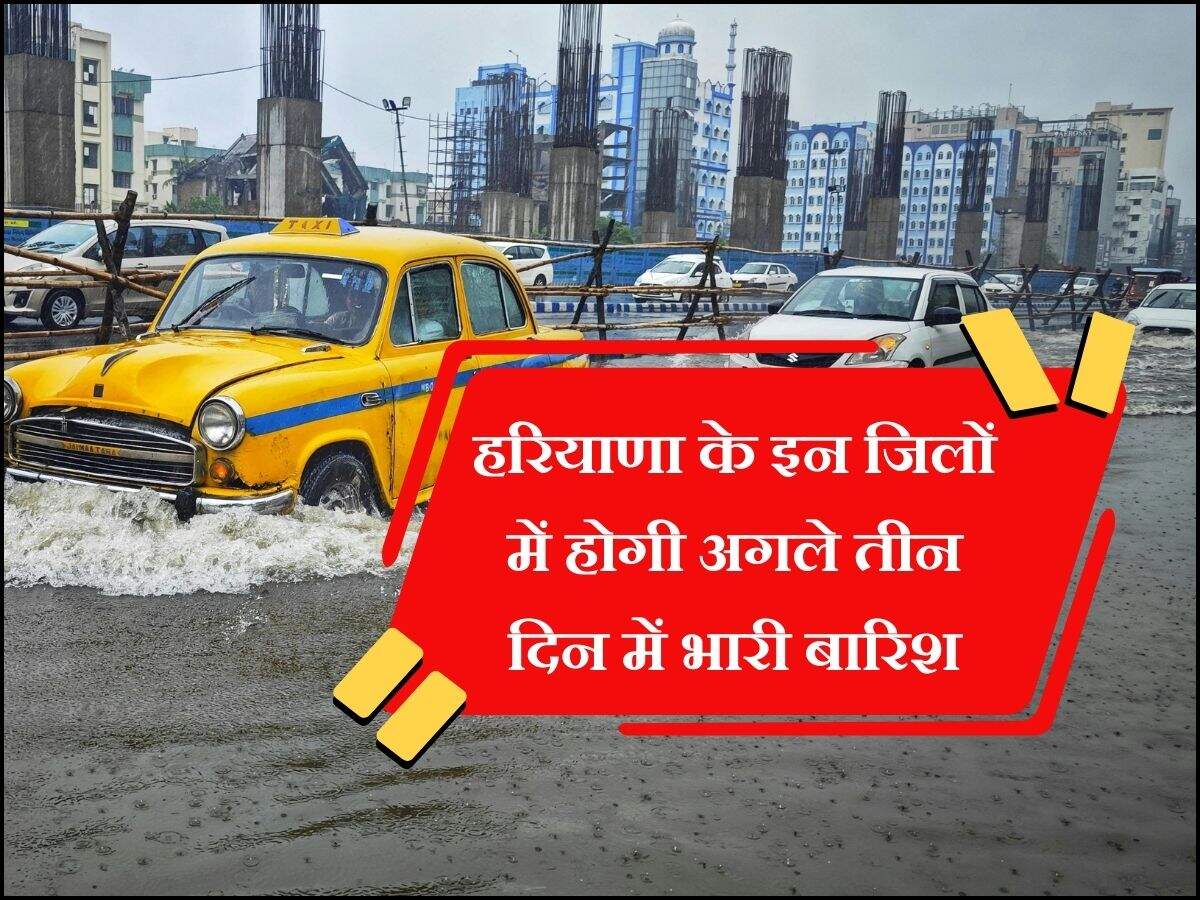 हरियाणा के इन जिलों में होगी अगले तीन दिन में भारी बारिश