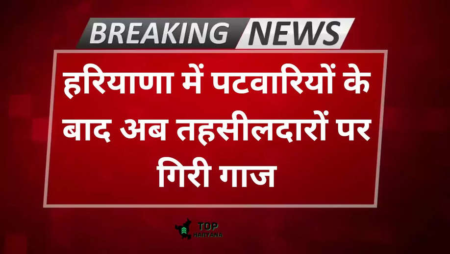 Haryana news: हरियाणा में पटवारियों के बाद अब तहसीलदारों पर गिरी गाज, जानें पूरा मामला