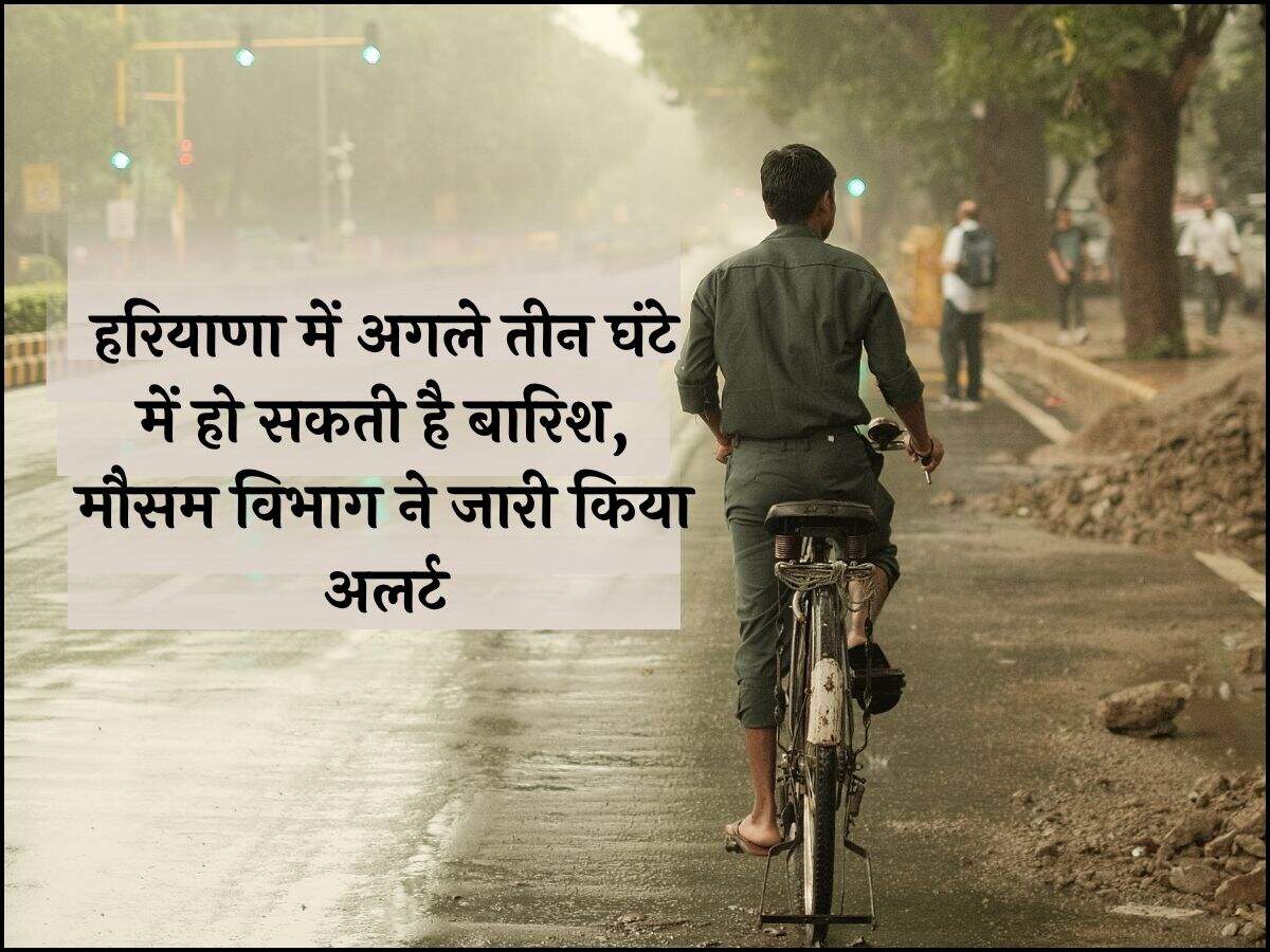 हरियाणा में अगले तीन घंटे में हो सकती है बारिश, मौसम विभाग ने जारी किया अलर्ट